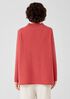 Recycled Cashmere Wool Mock Neck Box-Top