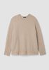 Cashmere Silk Boucle Bliss Crew Neck Long Top