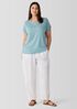 Organic Pima Cotton Jersey Round Neck Tee