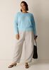 Organic Linen Cotton Wedge Sweater