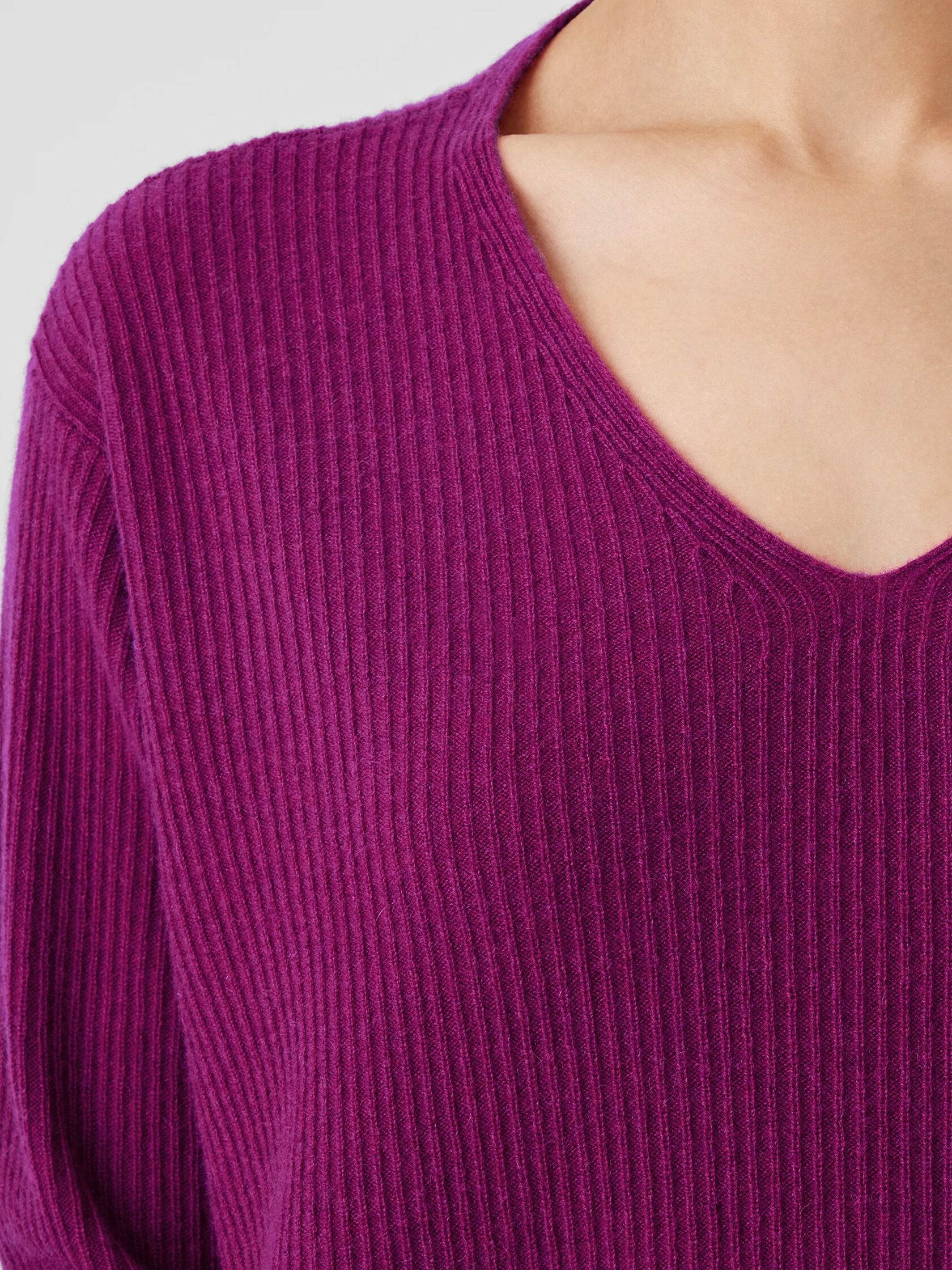 Italian Cashmere V-Neck Top