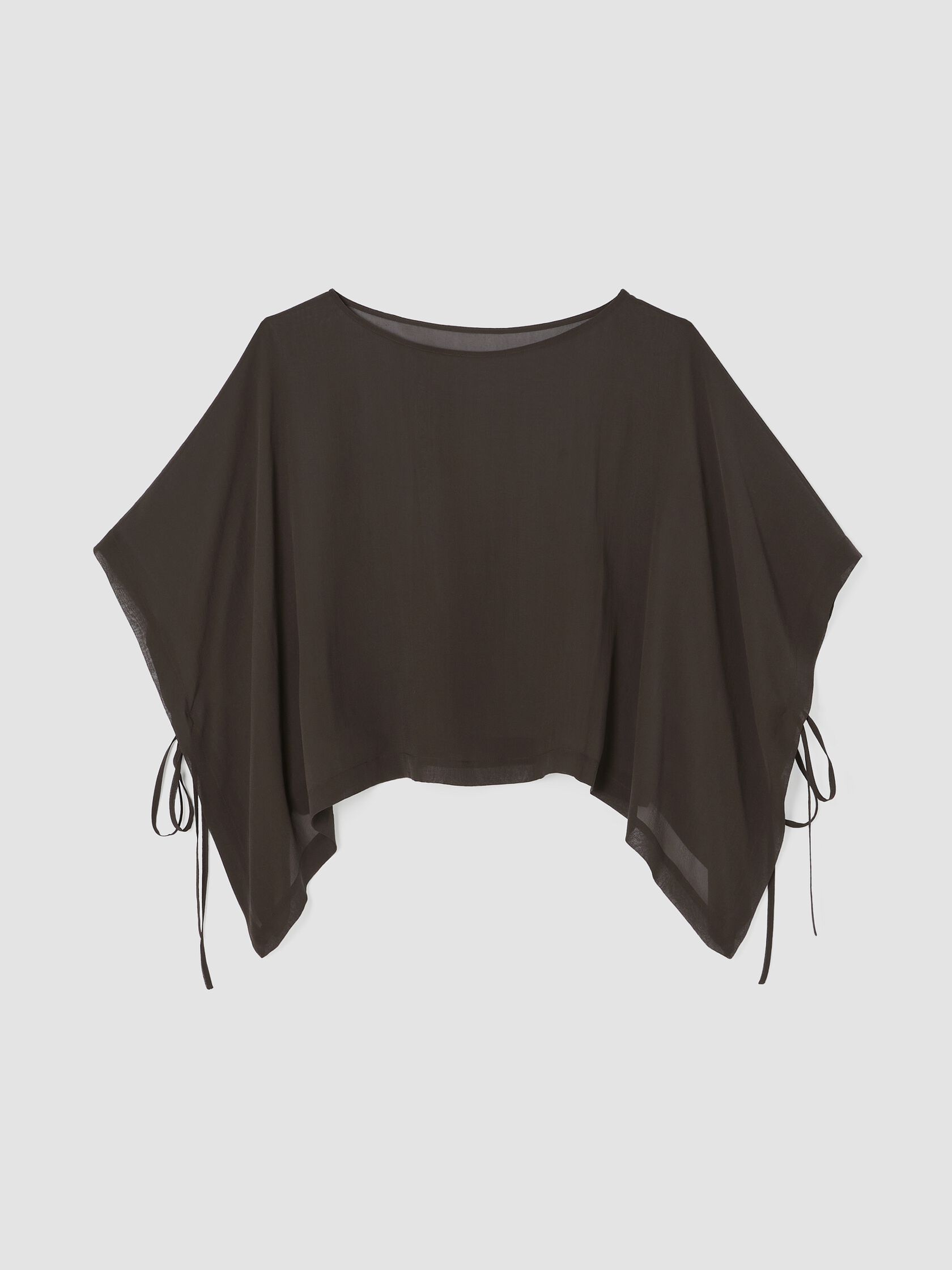 Sheer Silk Georgette Poncho