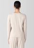 Mélange Organic Cotton Interlock Henley Sleep Top