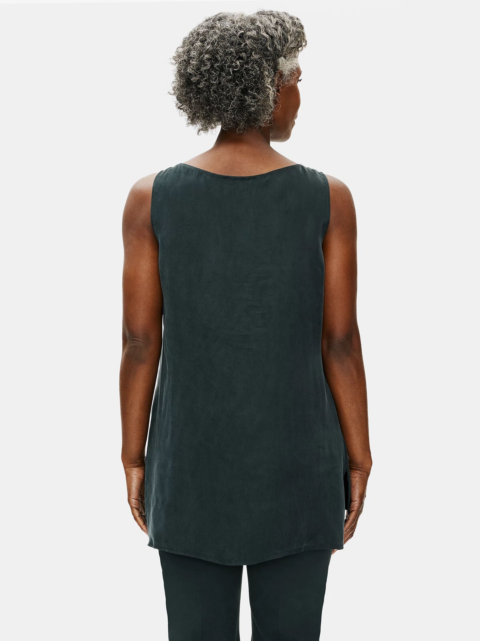 Sandwashed Cupro Long Shell
