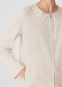 Organic Cotton Ponte Zip-Front Jacket