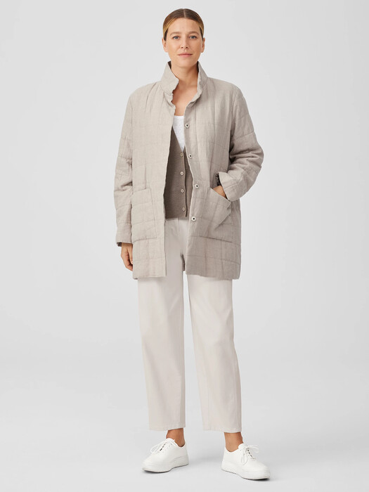 Organic Linen Quilted Jacket