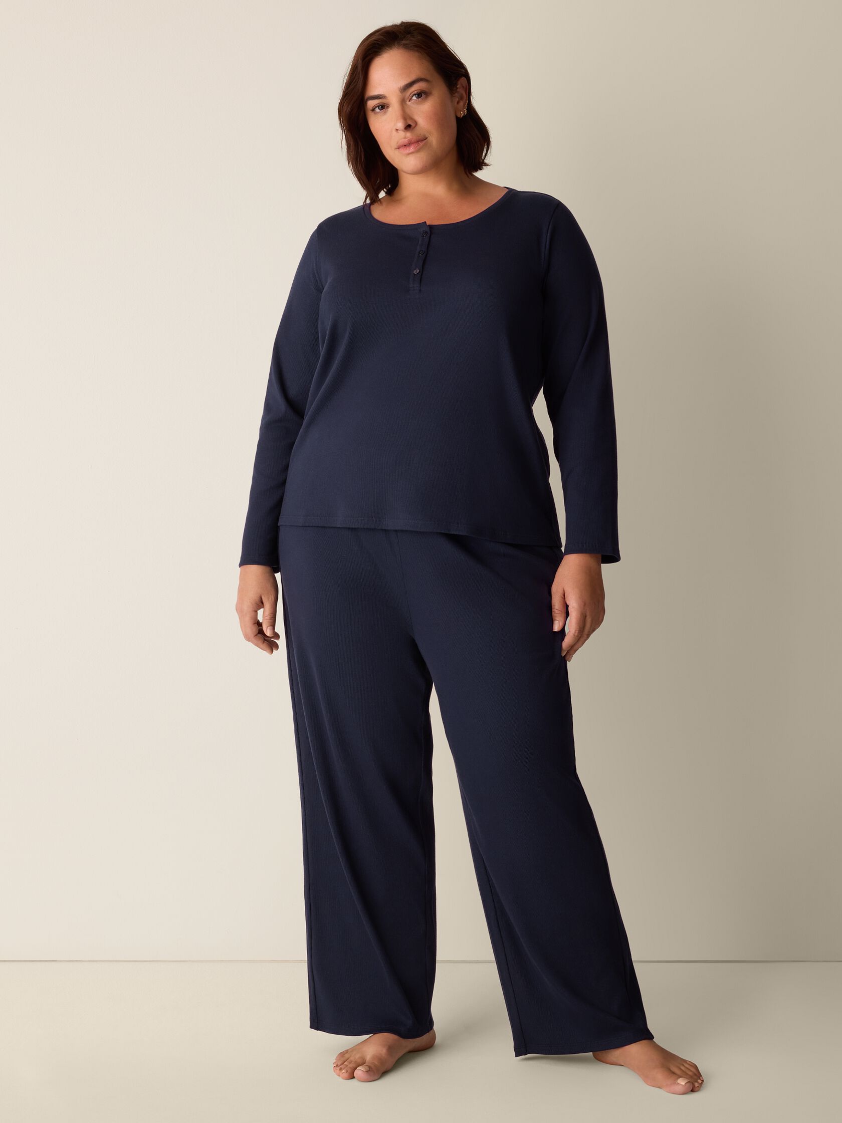 Organic Cotton Rib Sleep Set