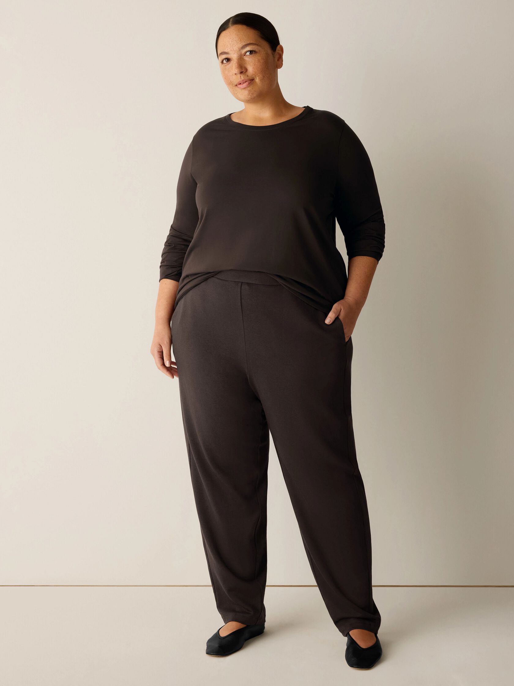 Cozy Brushed Terry Hug Slouchy Pant