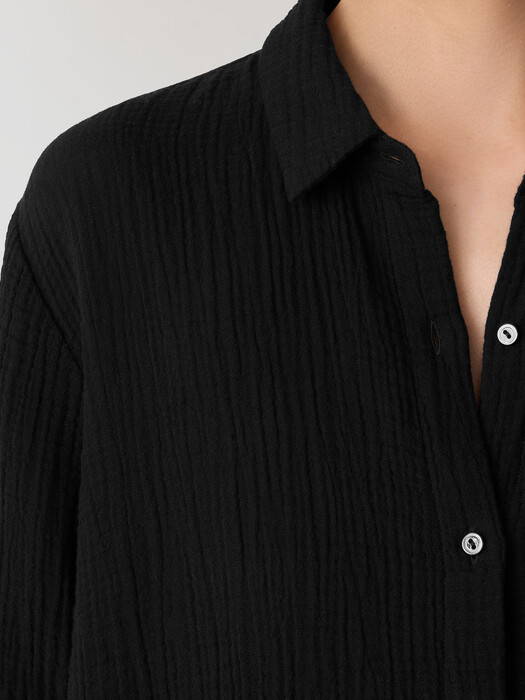 Organic Cotton Lofty Gauze Classic Collar Shirt