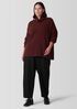 Recycled Cashmere Tweed Turtleneck Top