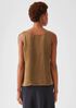 Sandwashed Cupro Scoop Neck Tank