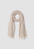 Handloomed Organic Cotton Herringbone Scarf