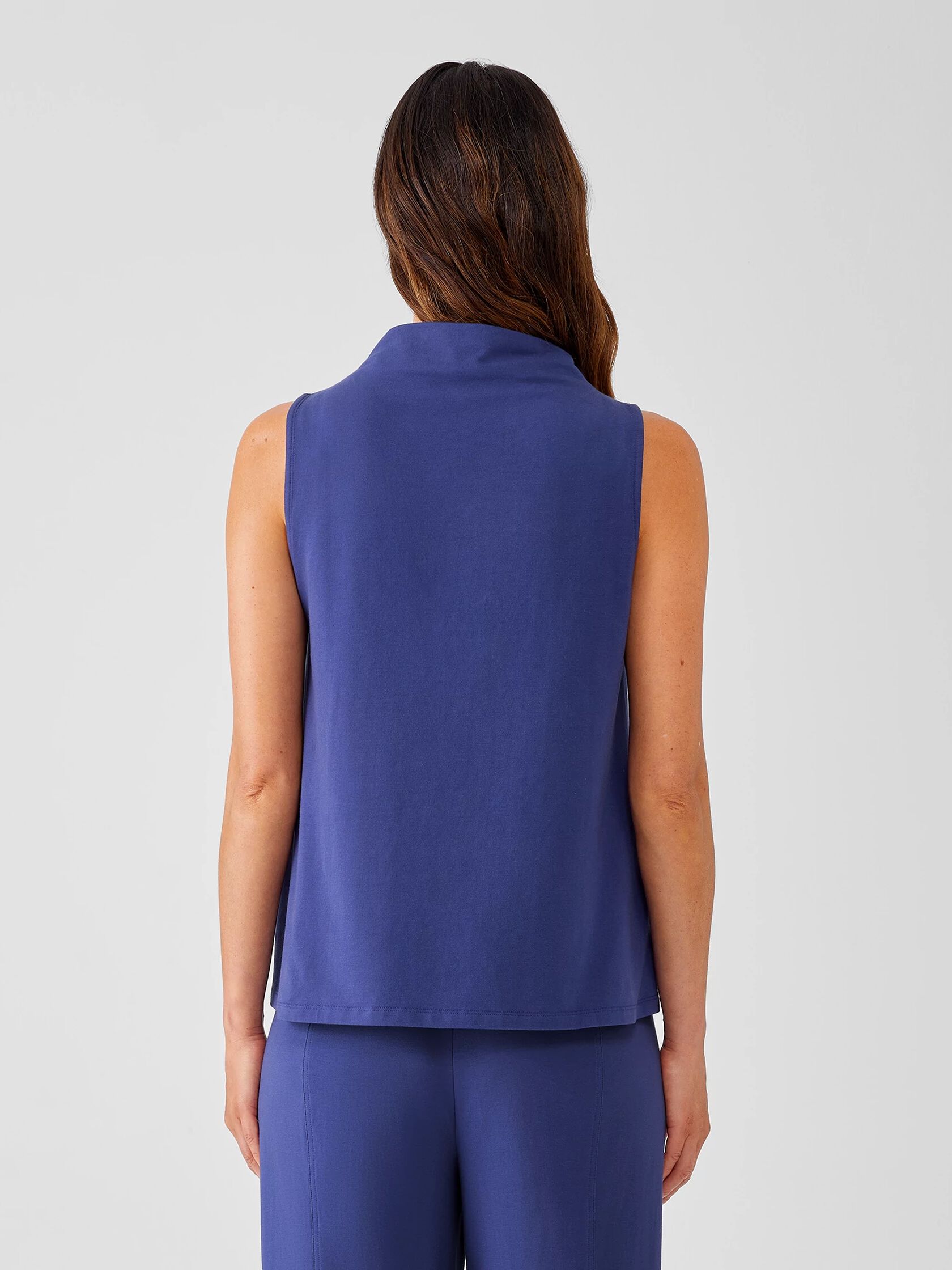 Traceable Cotton Jersey Funnel Neck Tank