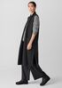 Lightweight Boiled Wool Shawl Collar Vest in Regenerative Wool