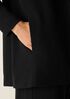 Stretch Wool Crepe Long Blazer