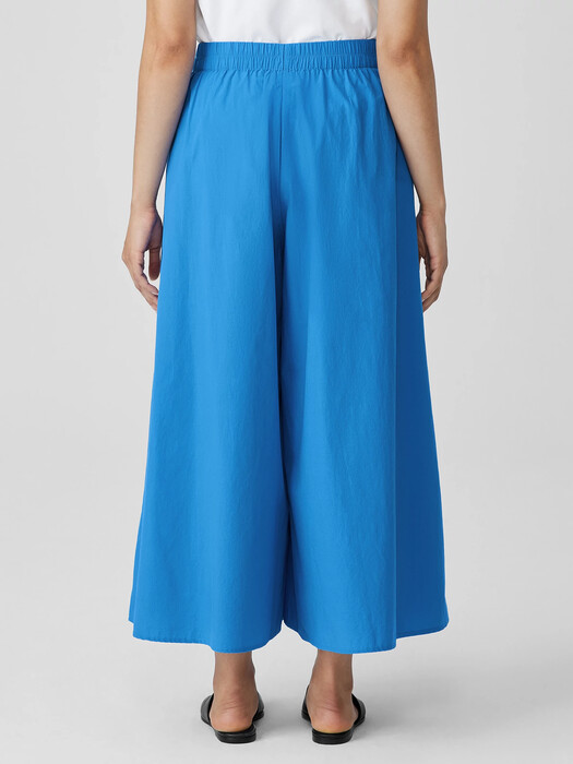 Washed Organic Cotton Poplin Skirt Pant