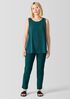 Washable Stretch Crepe Slim Pant