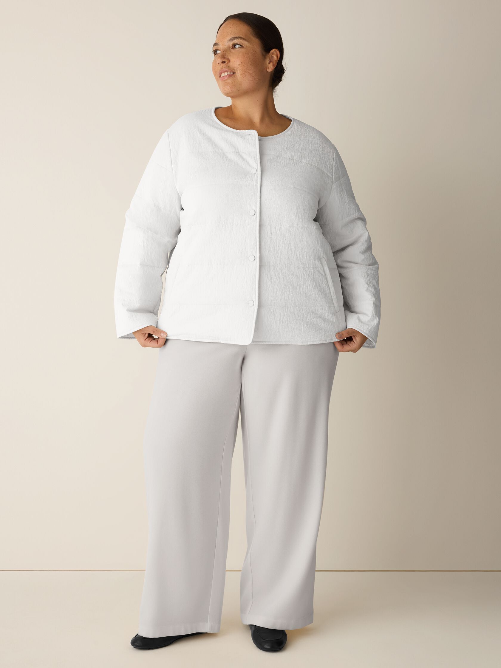 Silk Nylon Quilted Jacket