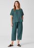 Washed Organic Linen Delave Top
