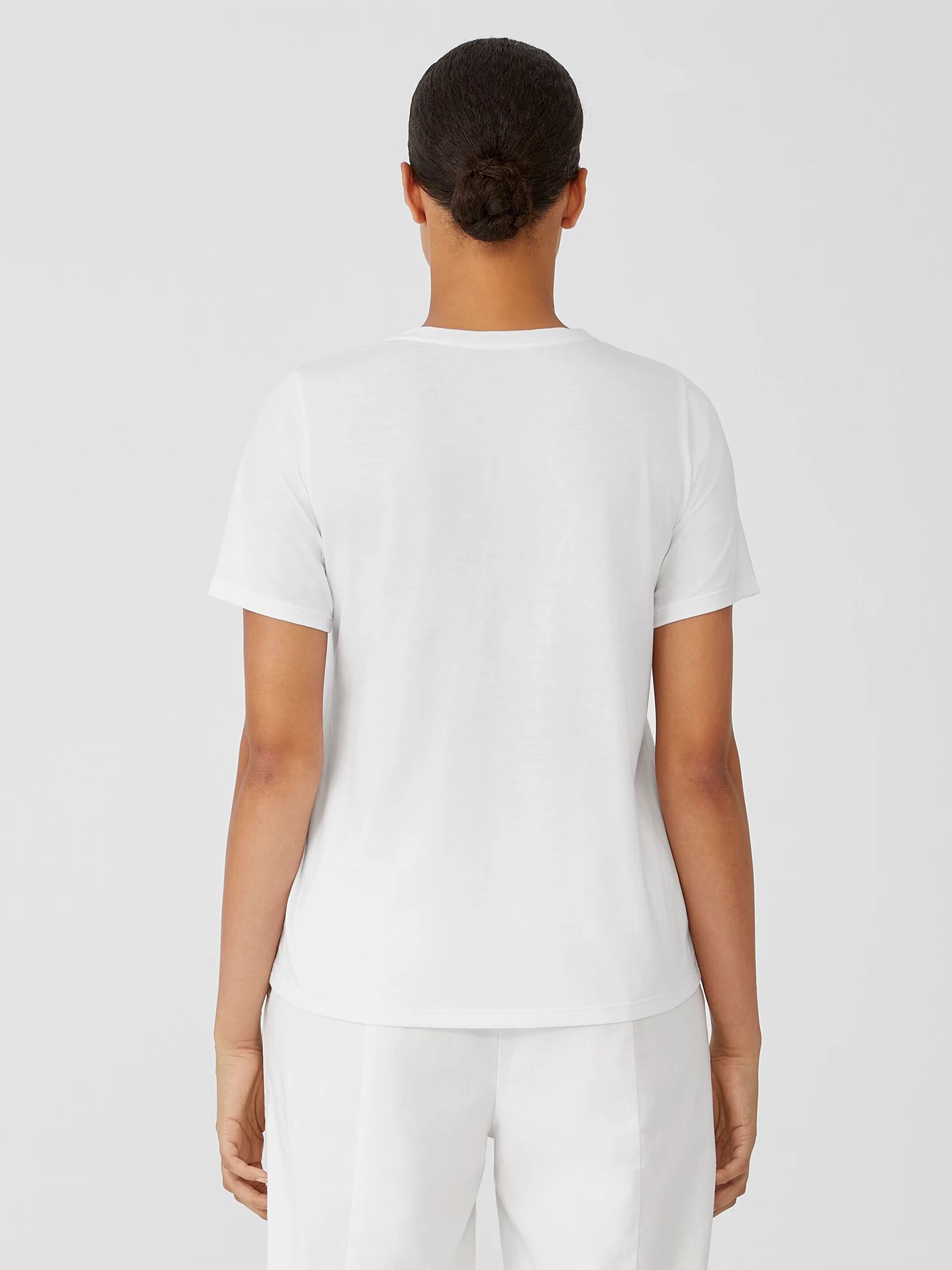 Organic Pima Cotton Jersey Round Neck Tee