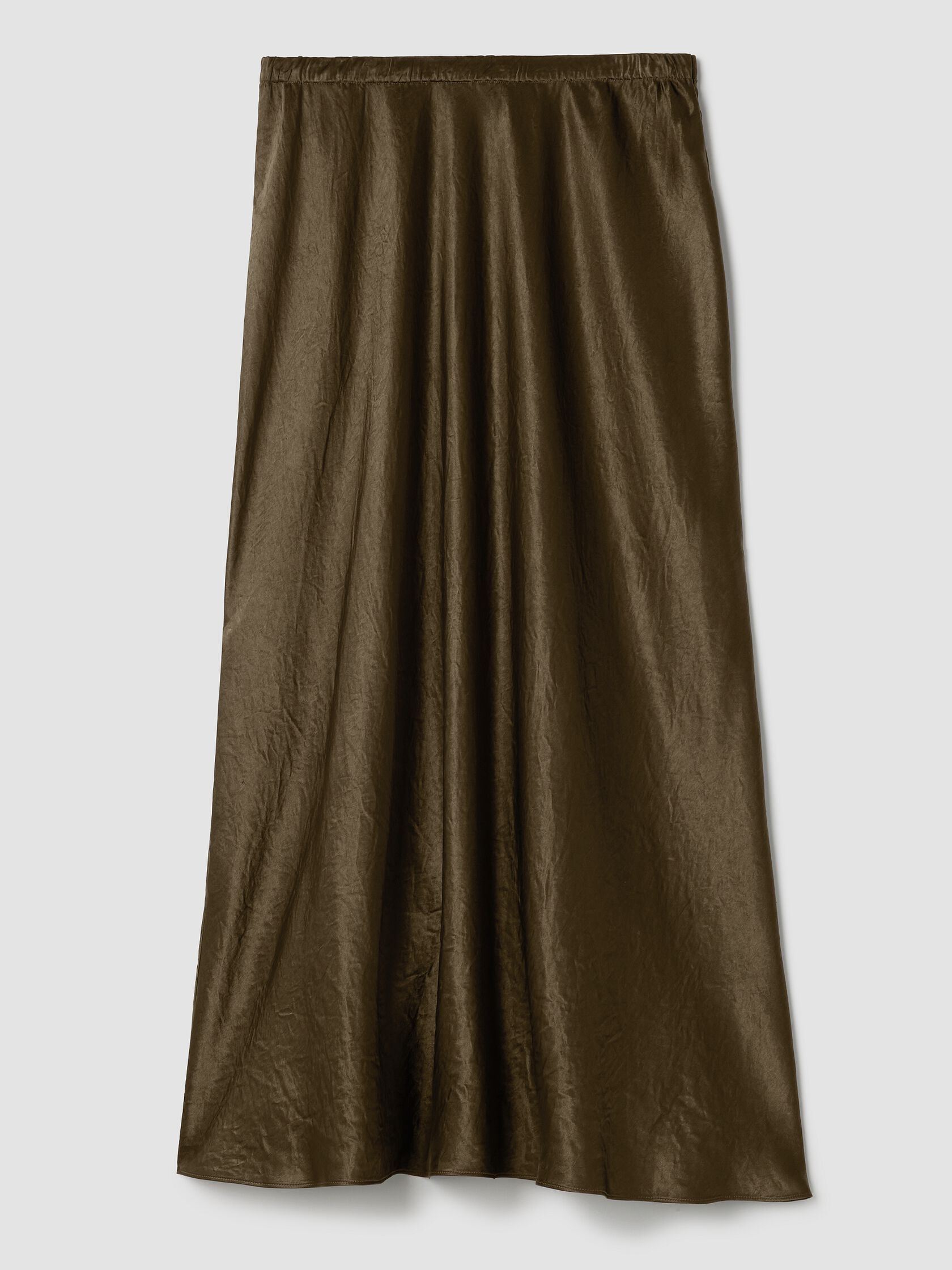 Textured Satin Slip Skirt