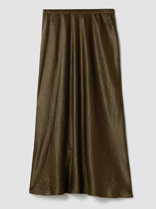 Textured Satin Slip Skirt