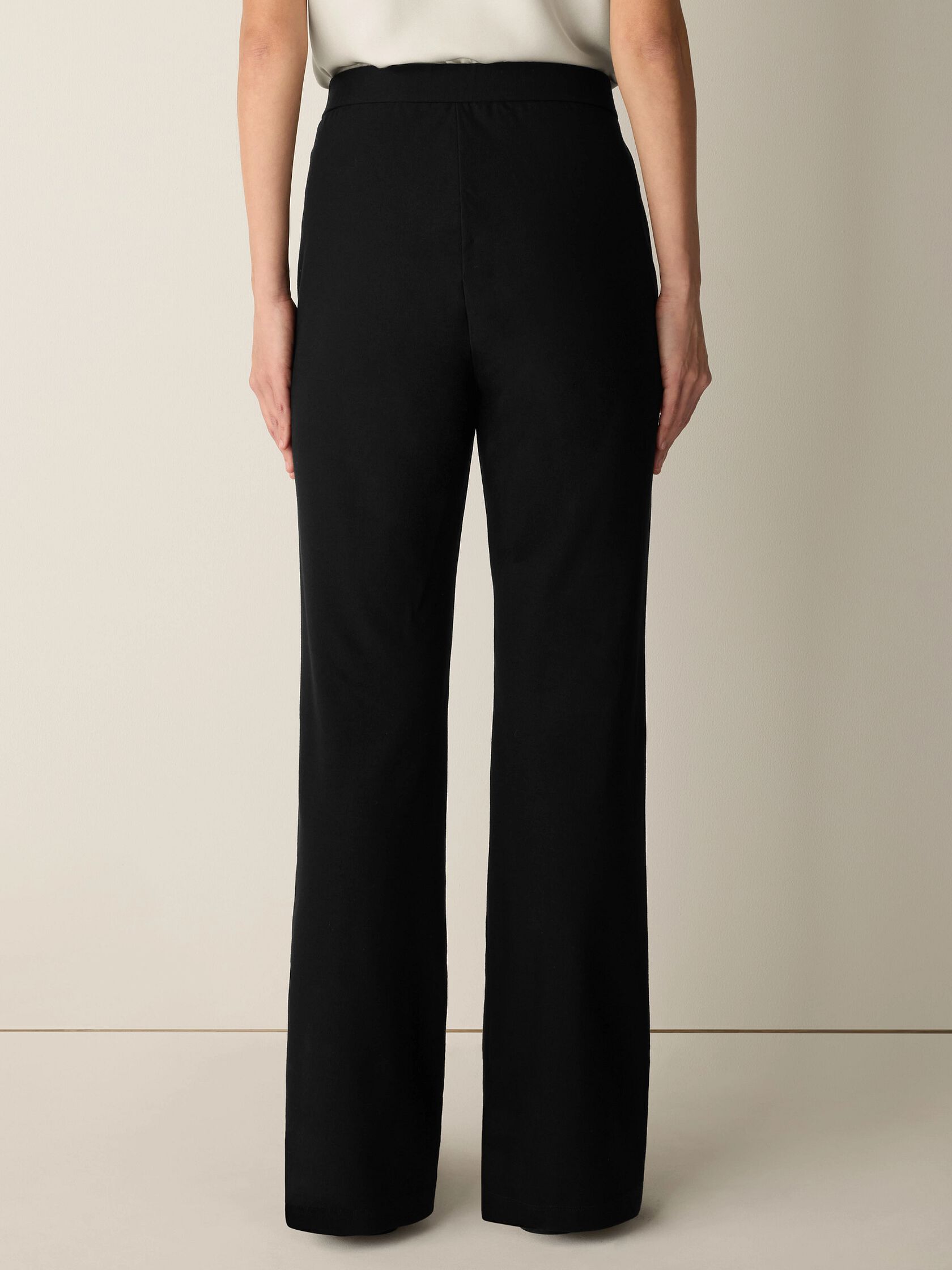 Washable Stretch Crepe Kick Pant