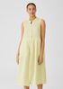 Garment-Dyed Organic Handkerchief Linen Pleated Dress