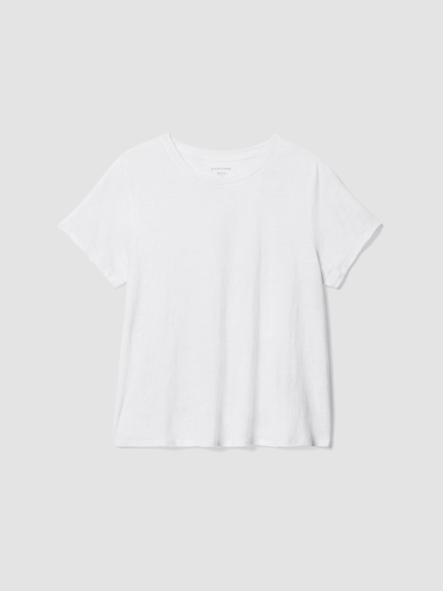 Organic Linen Jersey Crew Neck Tee
