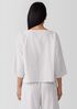 Organic Cotton Ripple Checkered Box-Top
