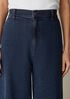 Cotton Stretch Denim Roomy Wide Trouser