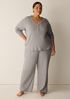 Organic Cotton Rib Straight Sleep Pant