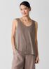 Organic Linen Jersey Scoop Neck Tank