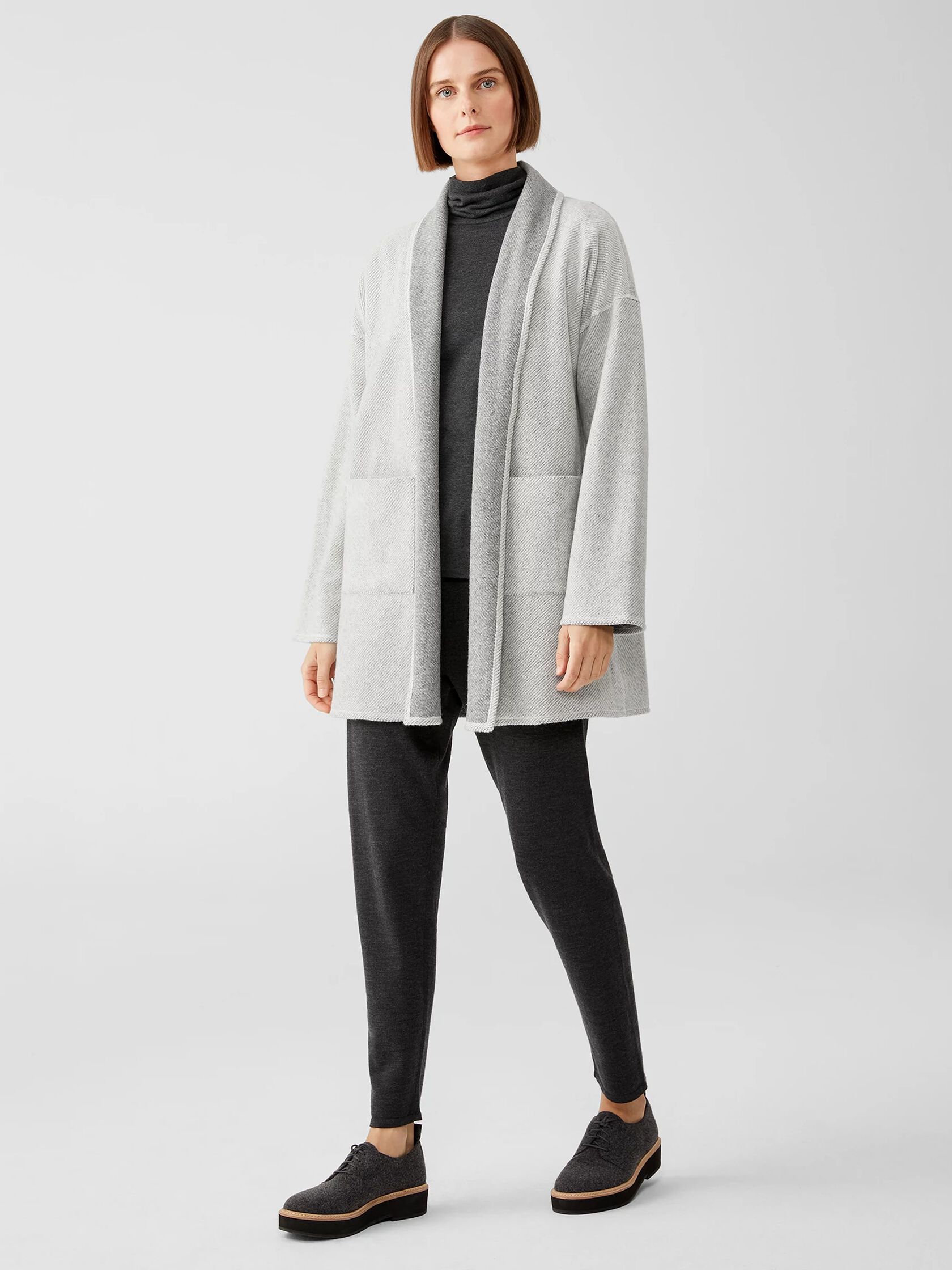 Organic Cotton Wool Fleece Reversible Jacket