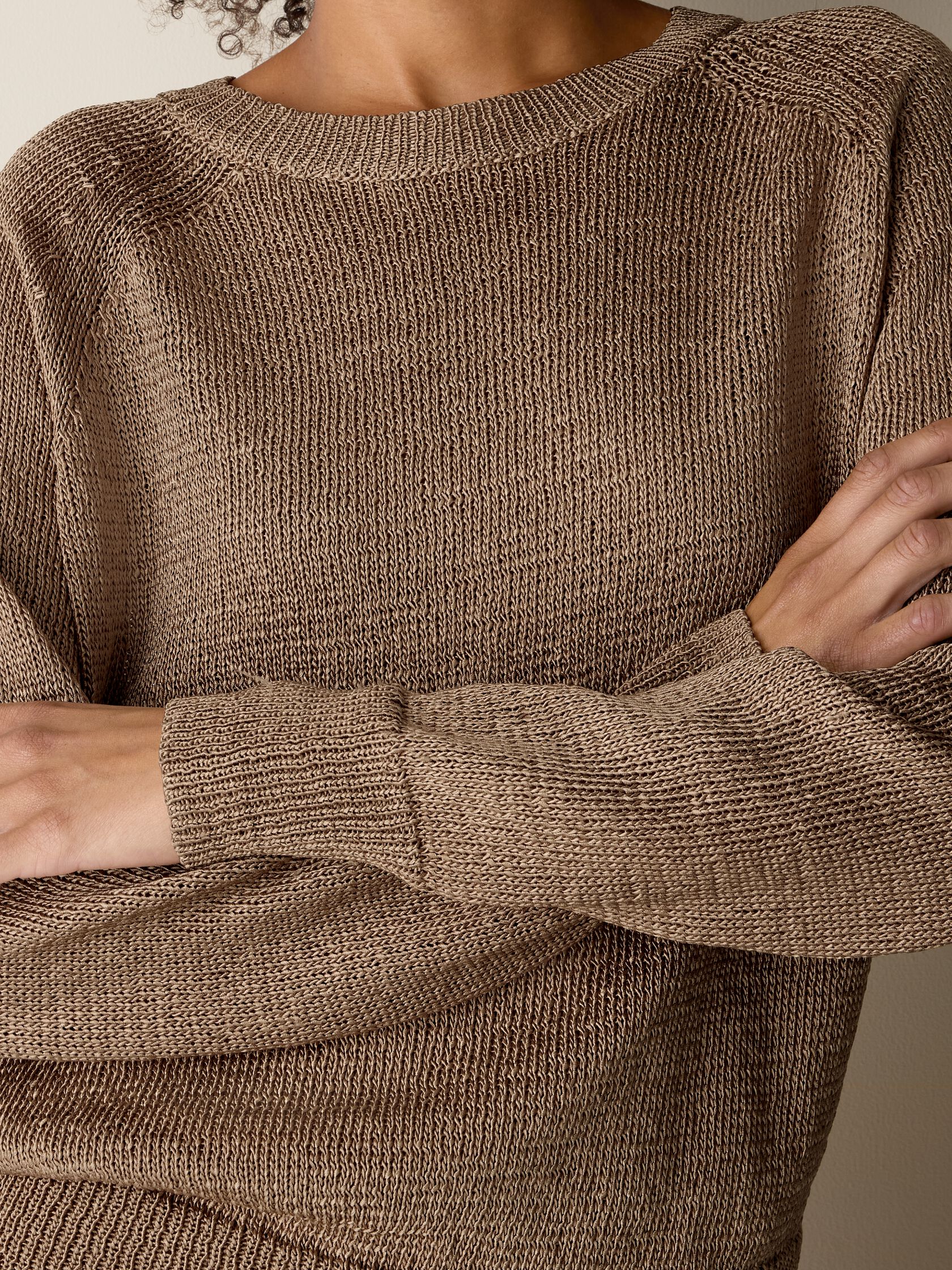 Sleek Viscose Wedge Sweater
