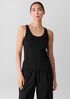 Organic Cotton Stretch Rib Scoop Neck Tank