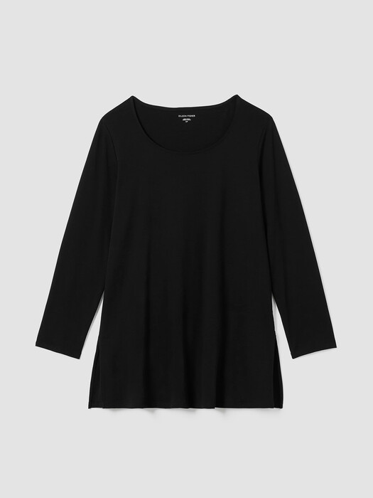 Organic Cotton Interlock Long Sleep Top