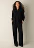 Woven Pliss&eacute; Straight Pant