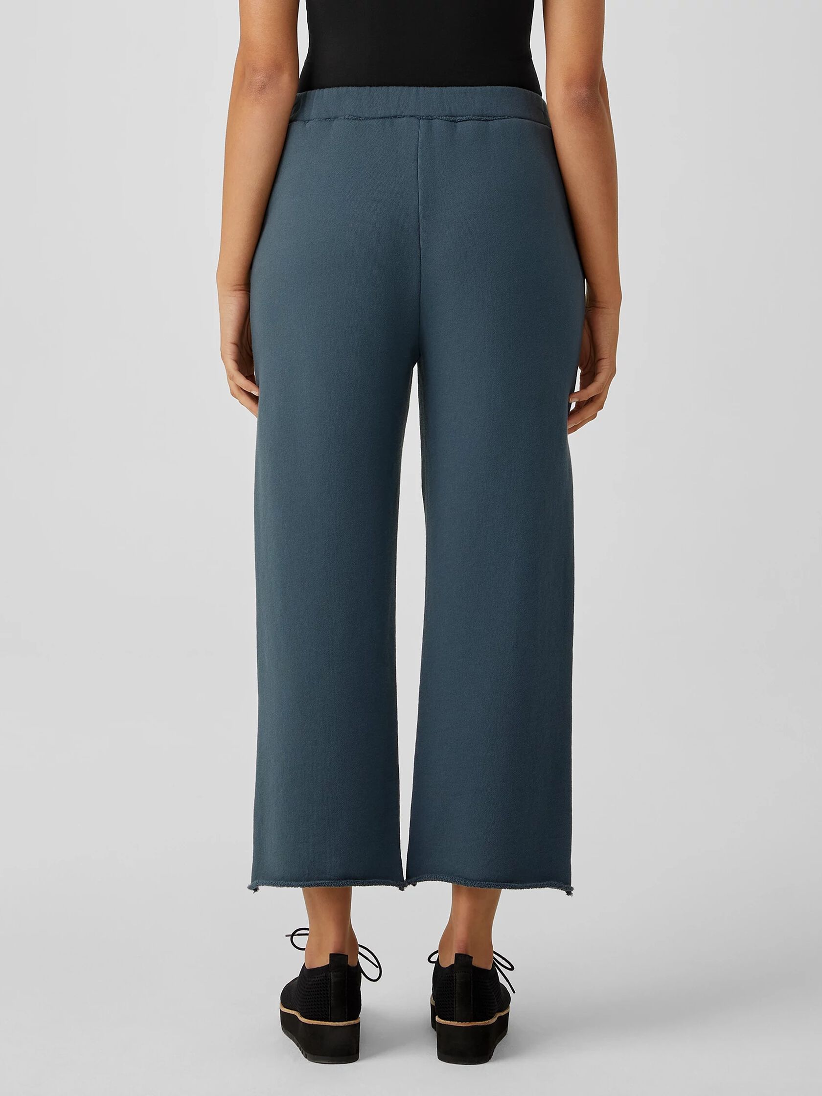 Organic Cotton French Terry Straight Pant