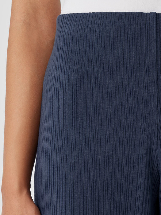 Variegated Rib Knit Wide-Leg Pant