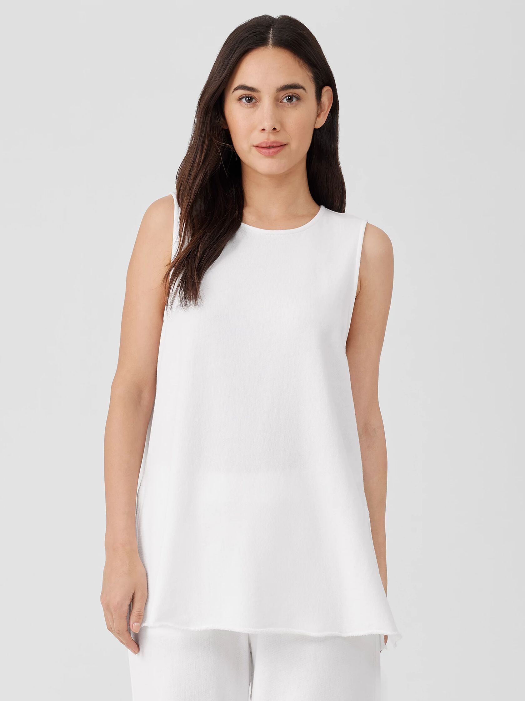 Lightweight Organic Cotton Terry Long Tank