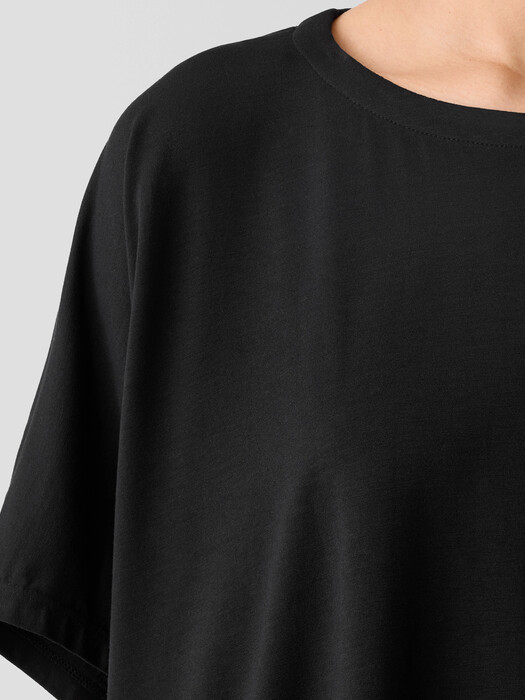 Fine Jersey Crew Neck Box-Top