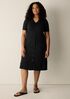Ribbed Knit V-Neck Dress