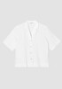 Handkerchief Linen Notch Collar Shirt