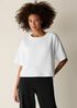 Pima Cotton Stretch Jersey Crew Neck Tee