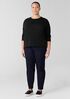 Organic Linen Cotton Cord Crew Neck Top