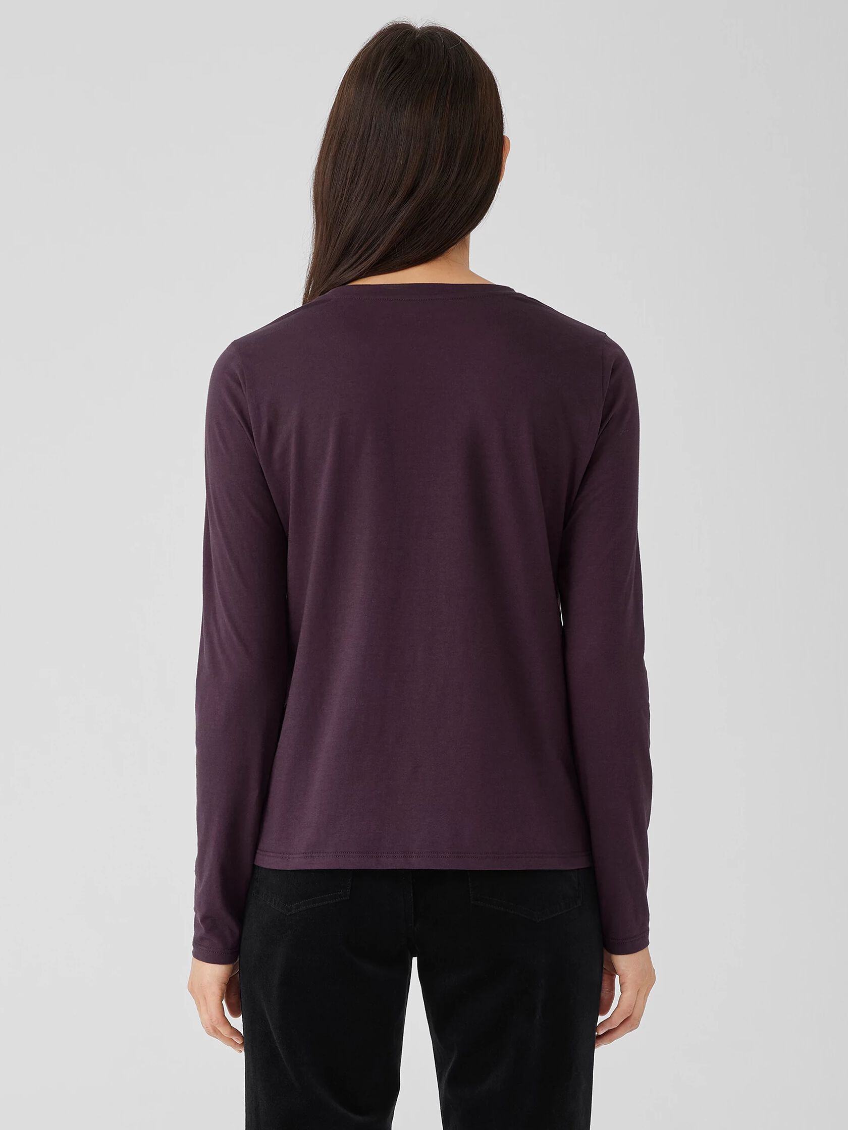 Organic Pima Cotton Jersey Long-Sleeve Tee