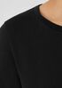 Cozy Brushed Terry Jewel Neck Top