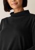Cozy Brushed Terry Hug Funnel Neck Top