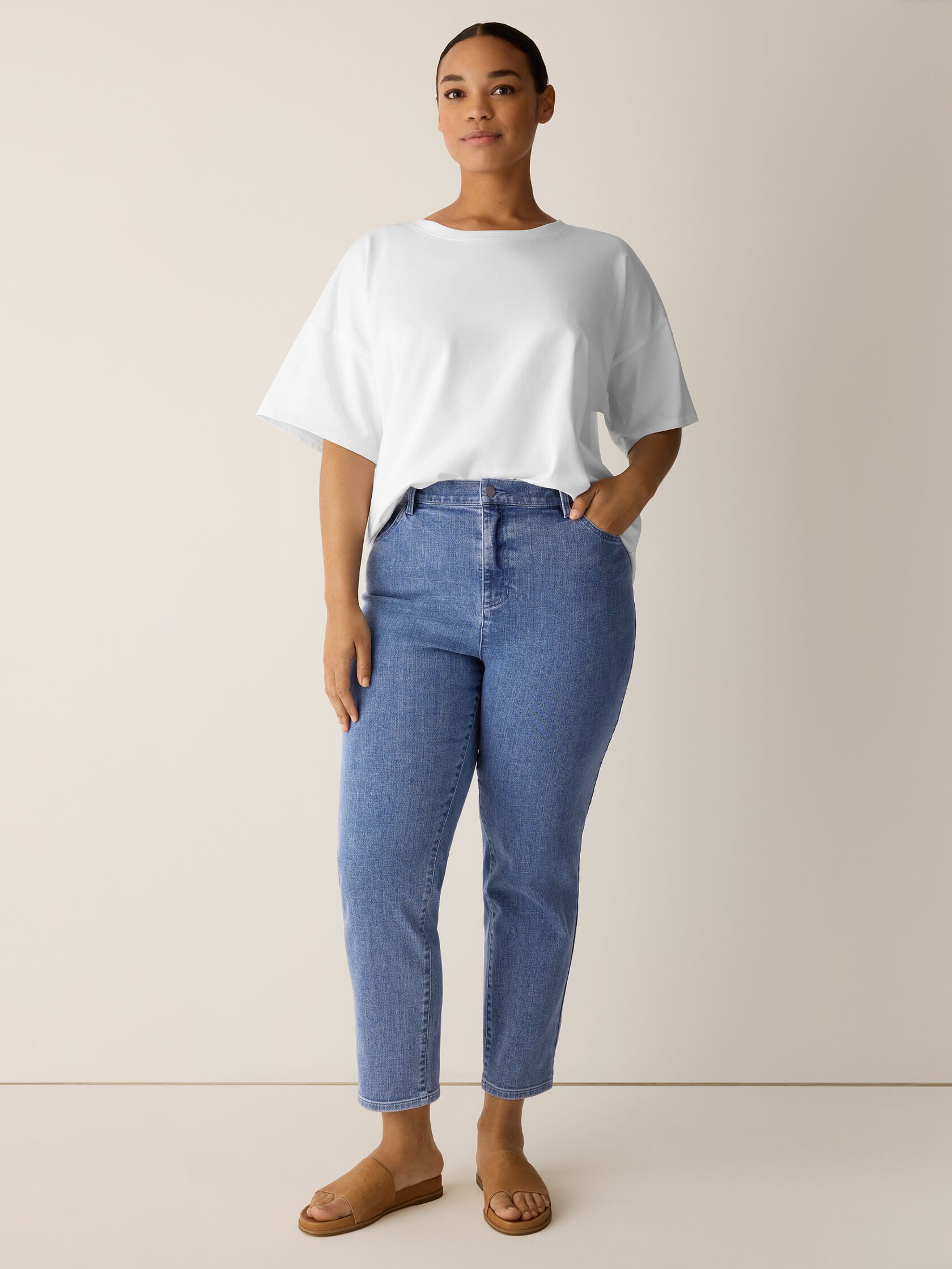 Cotton Stretch Denim Slim Jean